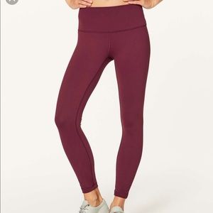 Cherry red wunder under 7/8 pants worn once